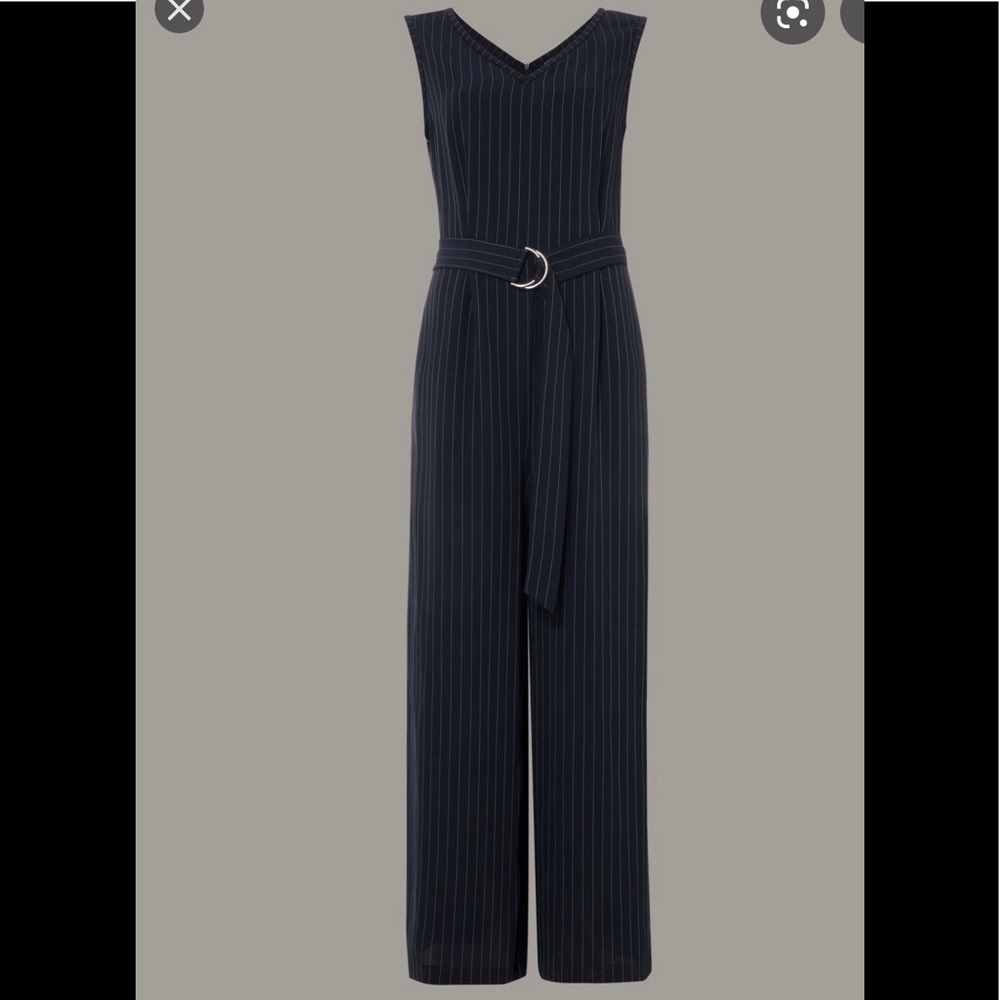 Tu premium collection pinstripe jumpsuit SZ 18